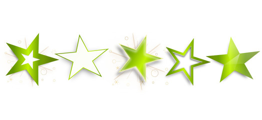 Stern Sterne Hintergrund Symbole Reihe Grün Stars Star