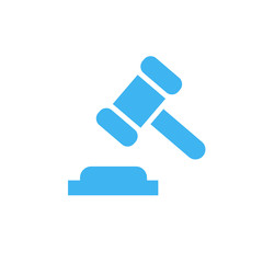 Court law icon, isolated, white background