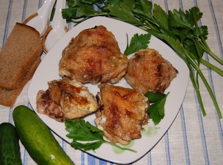 chicken legs in the oven