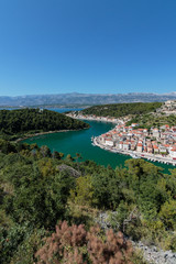 Fototapeta na wymiar Dalmatian fishermen town of Novigrad, Croatia