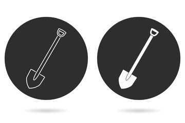 Shovel - vector icon.