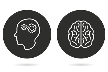 Brain - vector icon.