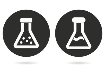 Flask - vector icon.