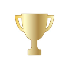 Gold winner  trophy cup. Vector illustration