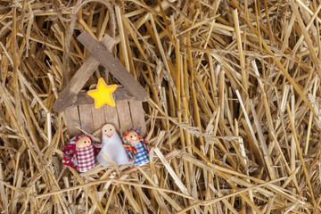 Child's manger in the Hay