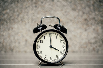 retro vintage clock at 4 o'clock
