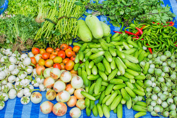Vegetables on the market in Thailand