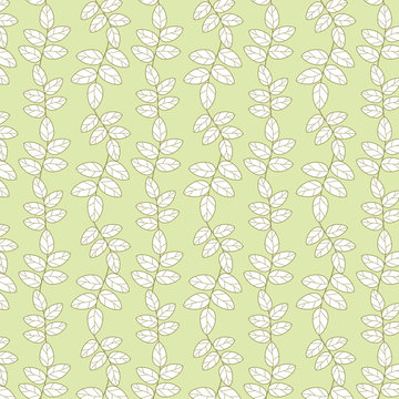 Background with leaf and branch. For print. Scrapbook paper. © LlamaRu