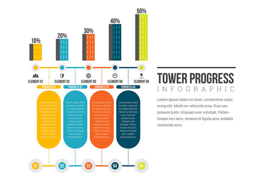 Tower Element Timeline Infographic