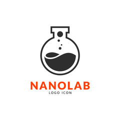 Nano lab logo template