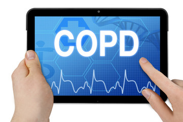 Display mit Diagnose COPD