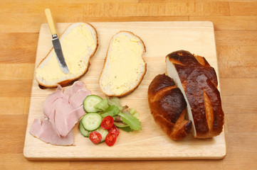 Ham salad sand wich ingredients