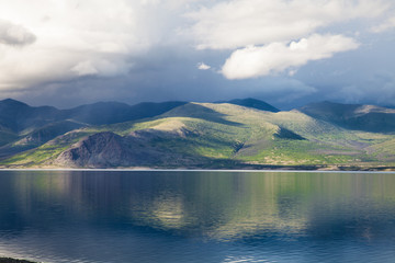 Kluane Lake-Yukon Territory- Canada  This magnificent and expansive lake has a beautiful shoreline and numerous vistas.