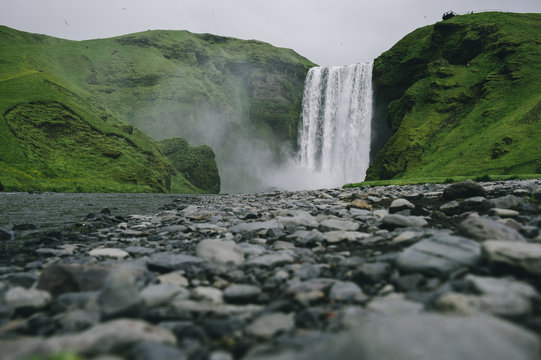 Waterfall, Skogafoss, Skogar, Iceland 