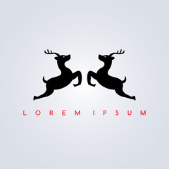 Obraz premium deer logotype