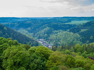 Fototapeta premium View from the fortress Koenigstein