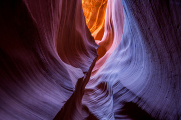 Lower Antelope Canyon in Arizona, USA.