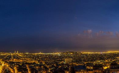 Barcelona in a summer night