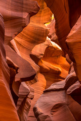 Lower Antelope Canyon in Arizona, USA.