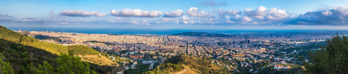 Panoramic view of Barcelona