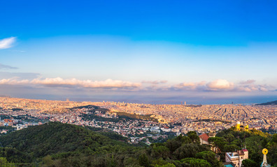 Obraz premium Panoramic view of Barcelona