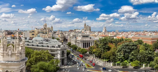 Gordijnen Plaza de Cibeles in Madrid © Sergii Figurnyi