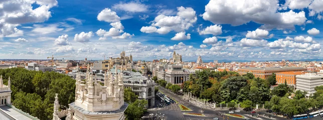 Rolgordijnen Plaza de Cibeles in Madrid © Sergii Figurnyi