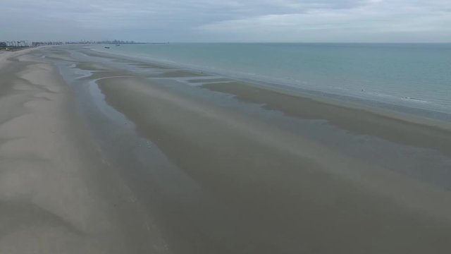 Survol drone plage du nord de france