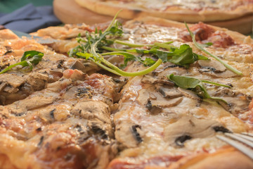 Orebic, together for dinner in a pizzeria,peninsula Peljesac,Croatia