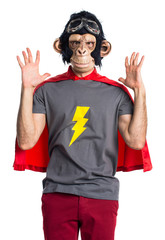 Frustrated Superhero monkey man