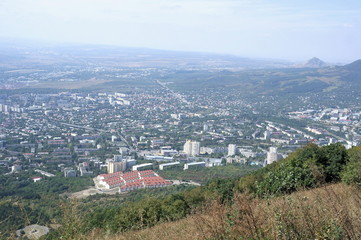 Вид с горы Машук, Пятигорск. Кавказ