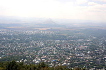 Вид с горы Машук, Пятигорск. Кавказ