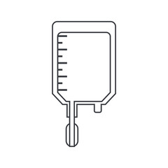 Bag icon. Medical health care and hospital theme. Isolated design. Vector illustration