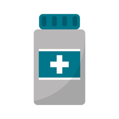 Medicine jar icon. Medical health care and hospital theme. Isolated design. Vector illustration