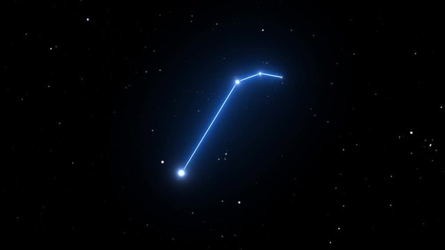 Aries Constellation on a Beautiful Starry Night Background