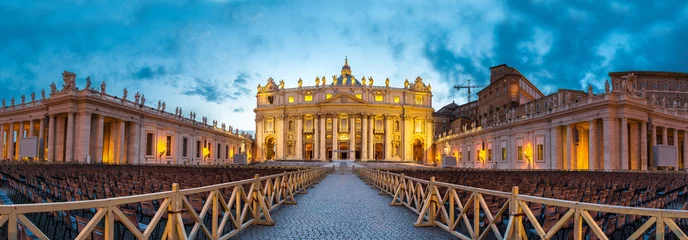 Fototapete Rund Basilica of Saint Peter in Vatican © Sergii Figurnyi