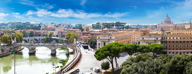 Rome and Basilica of St. Peter in Vatican