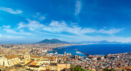 Fototapeta na wymiar Napoli and mount Vesuvius in Italy