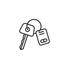Car Key Icon, Vector