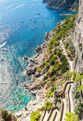 Capri island  in Italy