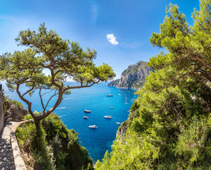Fototapeta na wymiar Capri island in Italy