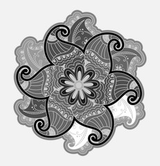 Vintage Henna Art Decor Background