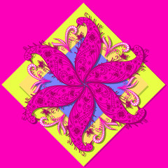 Pink Flourish Graphic Design