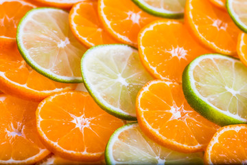 Fresh Grapefruit juicy slices. Rich with vitamin C isolated on w