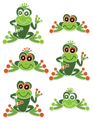 lustige Frösche