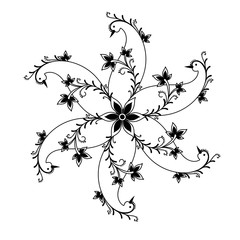 Handmade Flourish Bird Graphic Design