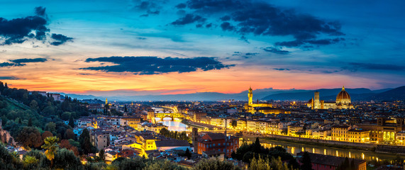 Obraz premium Panoramic sunset in Florence
