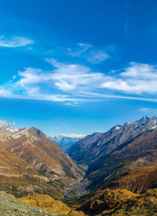 Alps mountain landscape in Switzerland