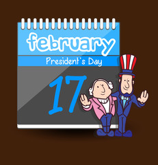President&rsquo;s Day - Cartoon Characters Vectors