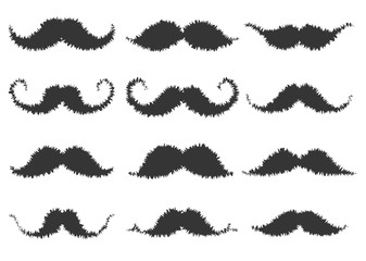 Scribble Moustaches Design Set